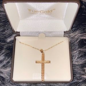 “TRUE GOLD” cross necklace